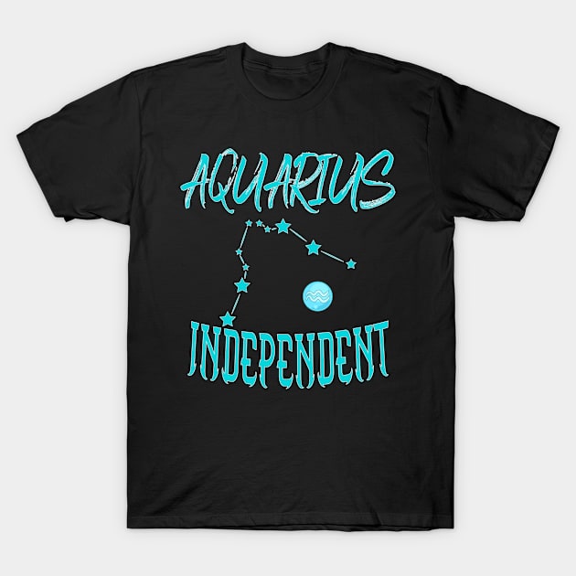 Aquarius Independent T-Shirt by KrasiStaleva